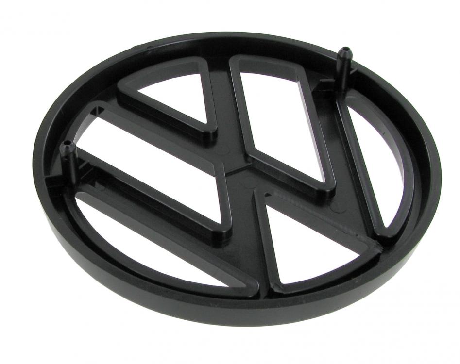 Schwarzes VW Kühlergrill-Emblem für T3 Bulli bis 1987